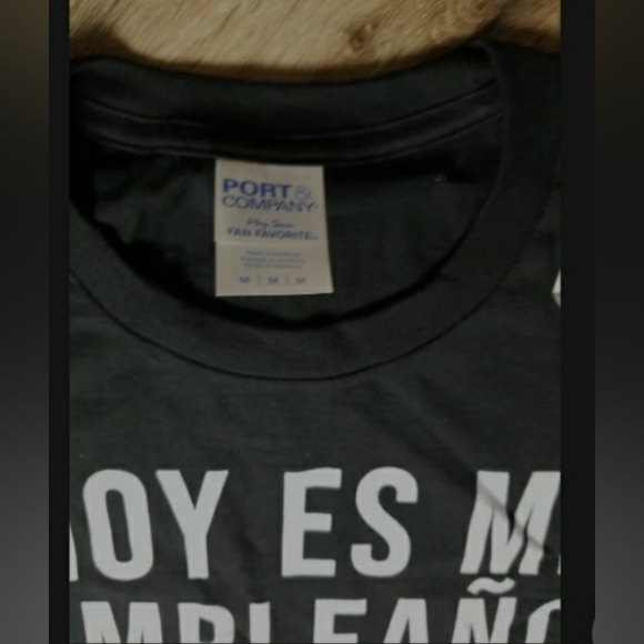 Birthday Shirt Spanish Hoy Es Mi Cumpleaños Medium Black - Picture 3 of 6